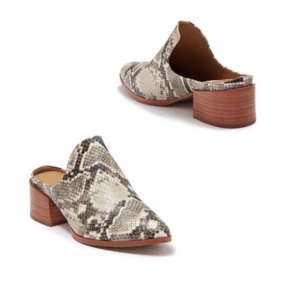 Steven By Steve Madden Shoes - STEVEN BY STEVE MADDEN SNAKESKIN MULES Size: 10